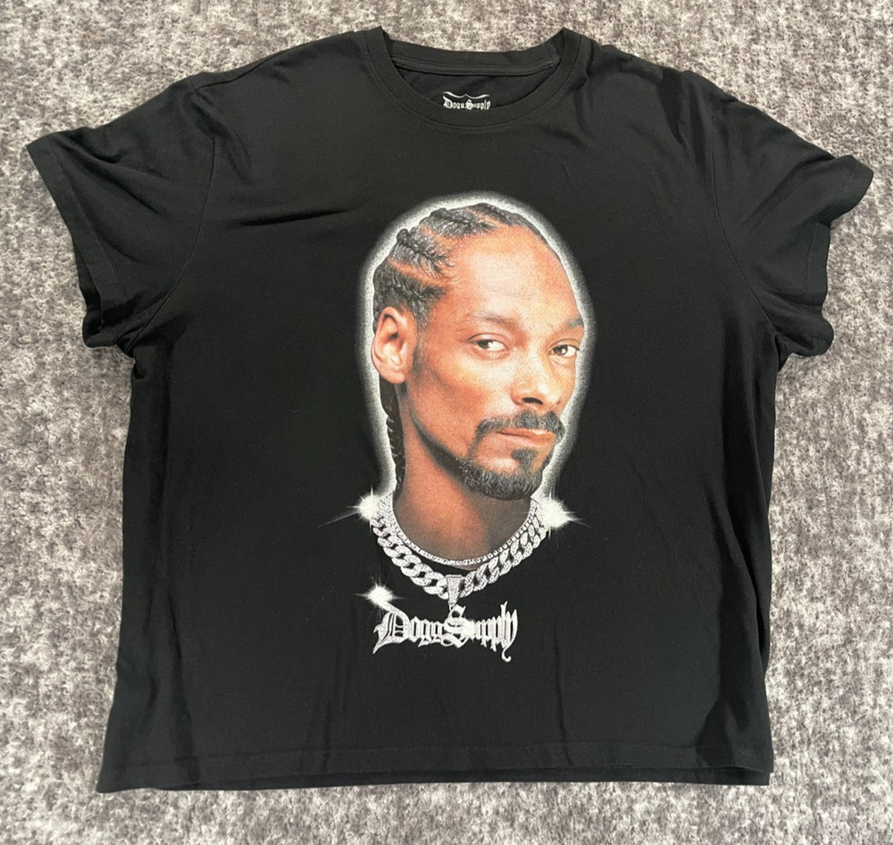 Dogg Supply by Snoop Dogg Graphic Print Black T Shirt 3XL